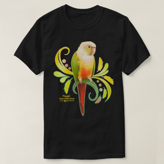 Ananas Groene Kaas Conure T-shirt (Design voorkant)