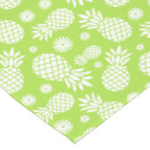 Ananas groene witte tafelblad korte tafelloper (Hoek)