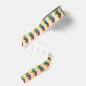 Ananas Grosgrain Lint (Achterkant)