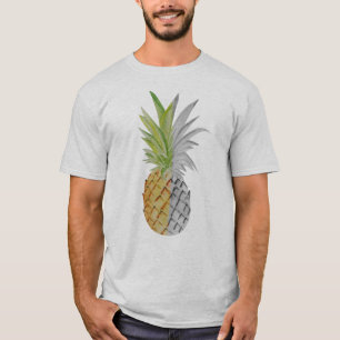 Ananas Half en Half Zwart Wit Kleur Uniek T-shirt