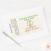 Ananas Handgemaakte zelfgemaakte zeep | Cadeaulabe Rechthoekige Sticker (Envelop)