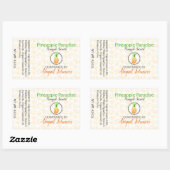 Ananas Handgemaakte zelfgemaakte zeep | Cadeaulabe Rechthoekige Sticker (Vel)