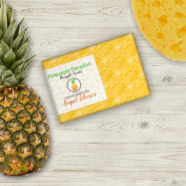 Ananas Handgemaakte zelfgemaakte zeep | Cadeaulabe Rechthoekige Sticker