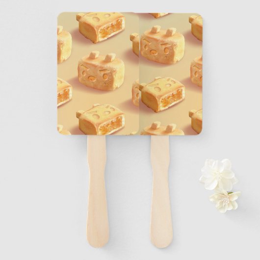 ananas handwaaier (Voorkant en achterkant)