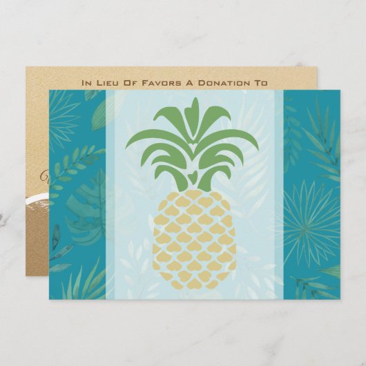 Ananas Hartelijk Dank Kaarten (Voorkant / Achterkant)