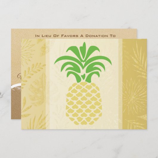 Ananas Hartelijk Dank Kaarten (Voorkant / Achterkant)