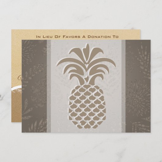 ananas Hartelijk dank voor kaarten (Voorkant / Achterkant)