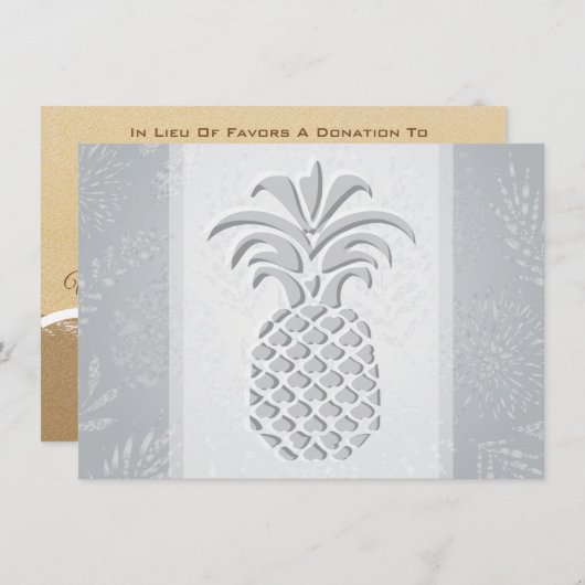 ananas Hartelijk dank voor kaarten (Voorkant / Achterkant)