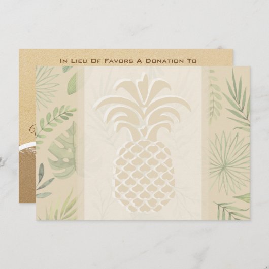 ananas Hartelijk dank voor kaarten (Voorkant / Achterkant)