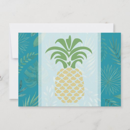 Ananas Hartjes Bedankkaartjes Bedankkaart (Voorkant)