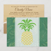 Ananas Hartjes Bedankkaartjes Bedankkaart (Voorkant / Achterkant)