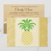 Ananas Hartjes Bedankkaartjes Bedankkaart (Voorkant / Achterkant)