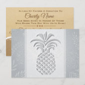 Ananas Hartjes Bedankkaartjes Bedankkaart (Voorkant / Achterkant)