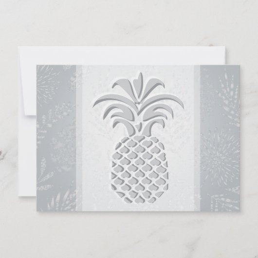 Ananas Hartjes Bedankkaartjes Bedankkaart (Voorkant)