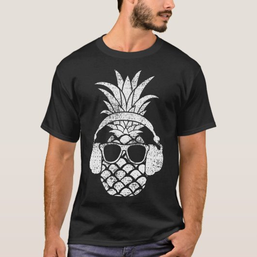  Ananas Hawaiian Aloha Beach Fruit Cockt T-shirt (Voorkant)