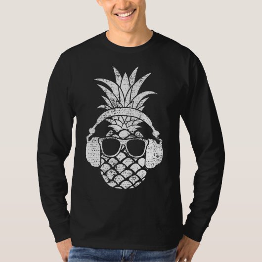 Ananas Hawaiian Aloha Beach Fruit Cockt T-shirt (Voorkant)