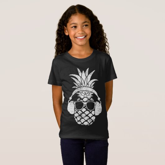 Ananas Hawaiian Aloha Beach Fruit Cockt T-shirt (Voorkant volledig)