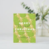 Ananas Hawaiian: Merry Tropical Kerstmis Uitnodiging Briefkaart (Staand voorkant)