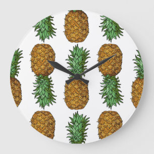 Ananas helderheid: Zomer tropische illustratie Grote Klok