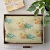 Ananas Hibiscus (Design 41 Yellow/Oranje reeks) Tissuepapier (Geschenk)