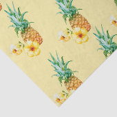 Ananas Hibiscus (Design 41 Yellow/Oranje reeks) Tissuepapier (Detail)