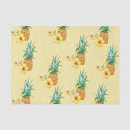 Ananas Hibiscus (Design 41 Yellow/Oranje reeks) Tissuepapier