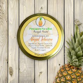 Ananas Homemade Body Butter of Jelly Label