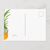 ananas hoort het mooie thuis aankondigingskaart (Achterkant)