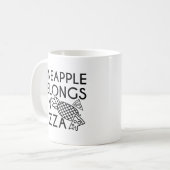Ananas hoort op pizza koffiemok (Voorkant links)