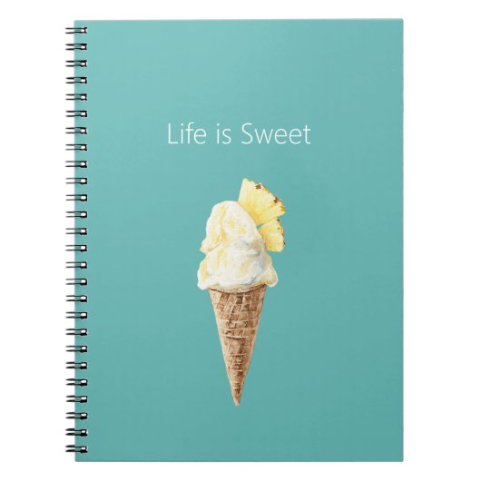 Ananas Ijsje Notitieboek (Voorkant)