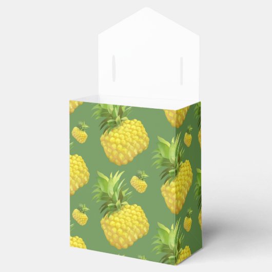 Ananas Illustratie Bedankdoosjes (Geopend)