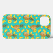 ananas in turkooiskleur Case-Mate iPhone case (Achterkant (horizontaal))