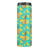 ananas in turkooiskleur thermosbeker (Achterkant)