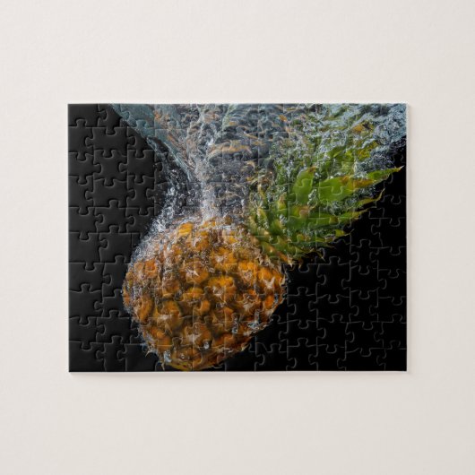 Ananas in water legpuzzel (Horizontaal)