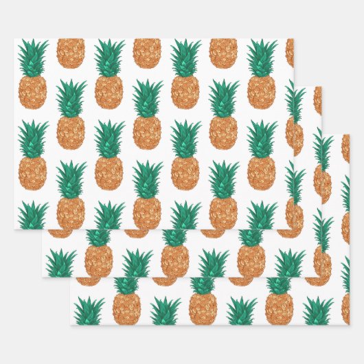 Ananas Inpakpapier Vel (Set)