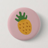 ananas IVF | Bewustmaking van acute roze onvruchtb Ronde Button 5,7 Cm (Voorkant)