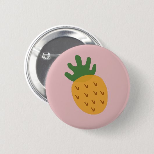 ananas IVF | Bewustmaking van acute roze onvruchtb Ronde Button 5,7 Cm (Voorkant /achterkant)