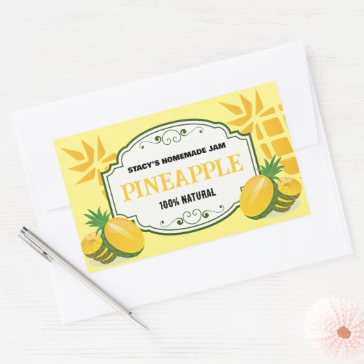 Ananas Jam Label Sticker (Envelop)