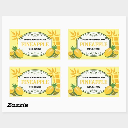 Ananas Jam Label Sticker (Vel)