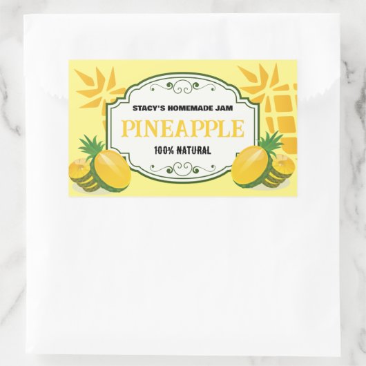 Ananas Jam Label Sticker (Tas)
