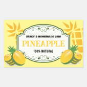Ananas Jam Label Sticker (Voorkant)