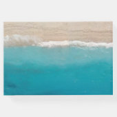 Ananas Jar String Lights Tropische Strand Bruiloft Gastenboek (Achterkant)