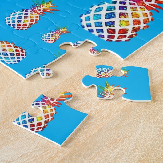 ananas Jigzaag Puzzle Daisy Legpuzzel (Zijkant)