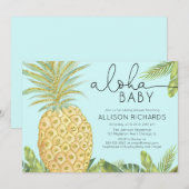 Ananas jongen of geslachtsneutraal baby shower kaart (Voorkant / Achterkant)