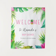 Ananas Jungle Fopspeen Roze Meisje Baby Shower