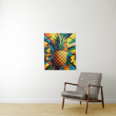 Ananas Kaleidoscoop - Ananas Imperium Ontwerp Wandkleed (In situ)