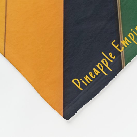 Ananas Kaleidoscoop - Pineapple Empire Design Fleece Deken (Hoek)