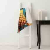 Ananas Kaleidoscoop - Pineapple Empire Design Sherpa Deken (In situ)