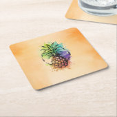 Ananas Kartonnen Onderzetters (Schuin)