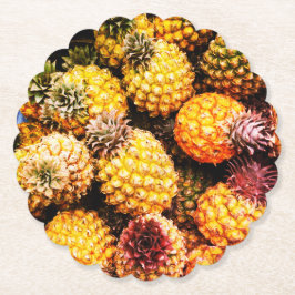 ananas kartonnen onderzetters